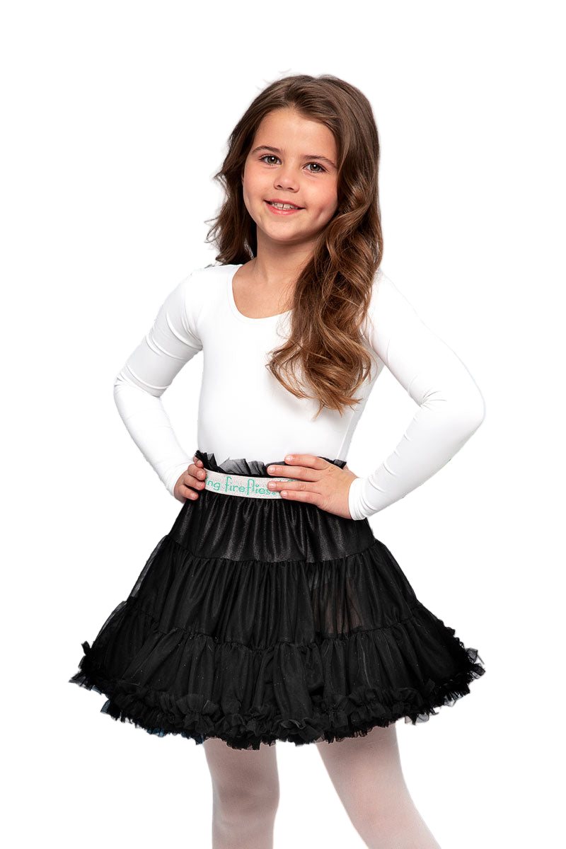 Black Tutu Skirt for Girls-Chasing Fireflies