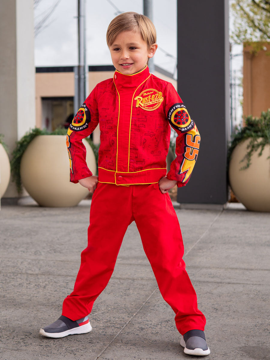 Disney Cars Lightning McQueen Gray Toddler Boy Pants Joggers Size 5t