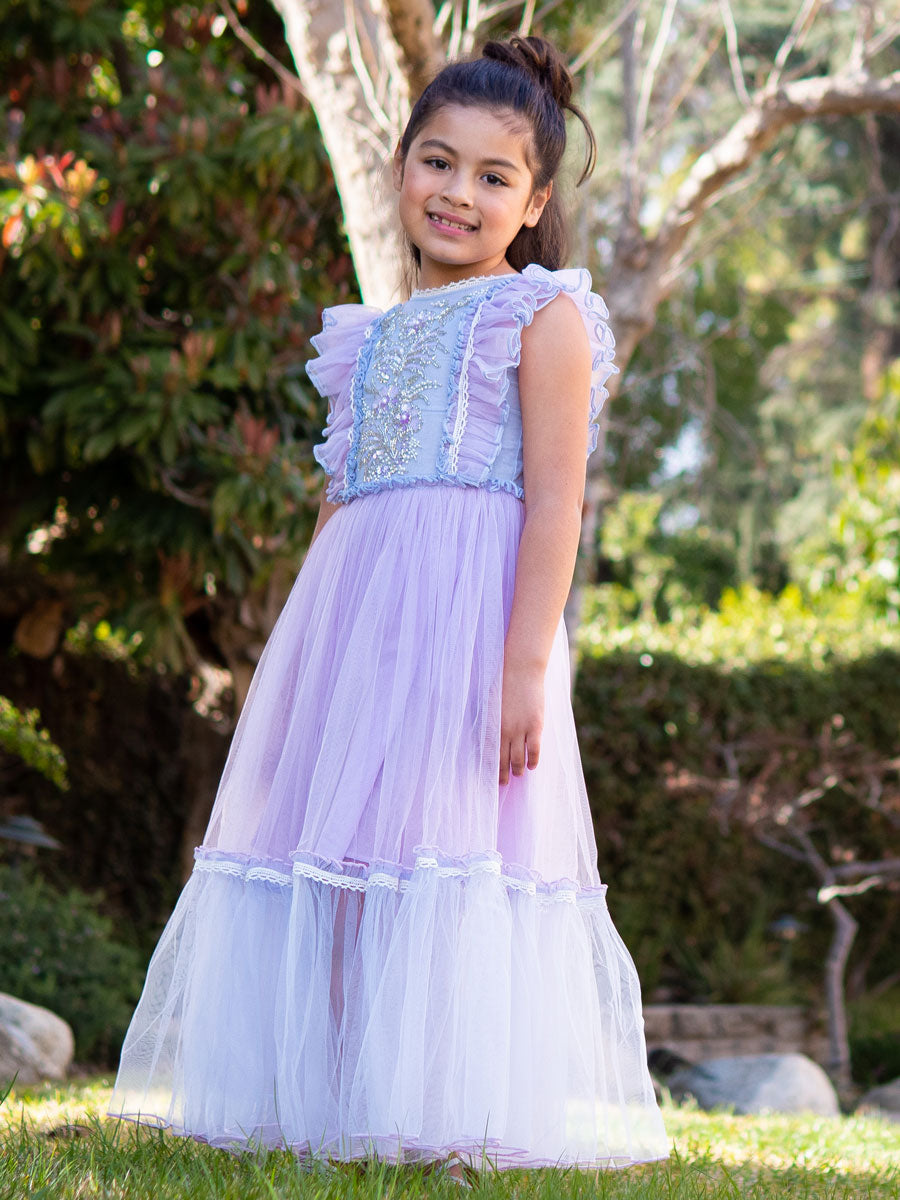 Elodie Lilac Maxi Dress