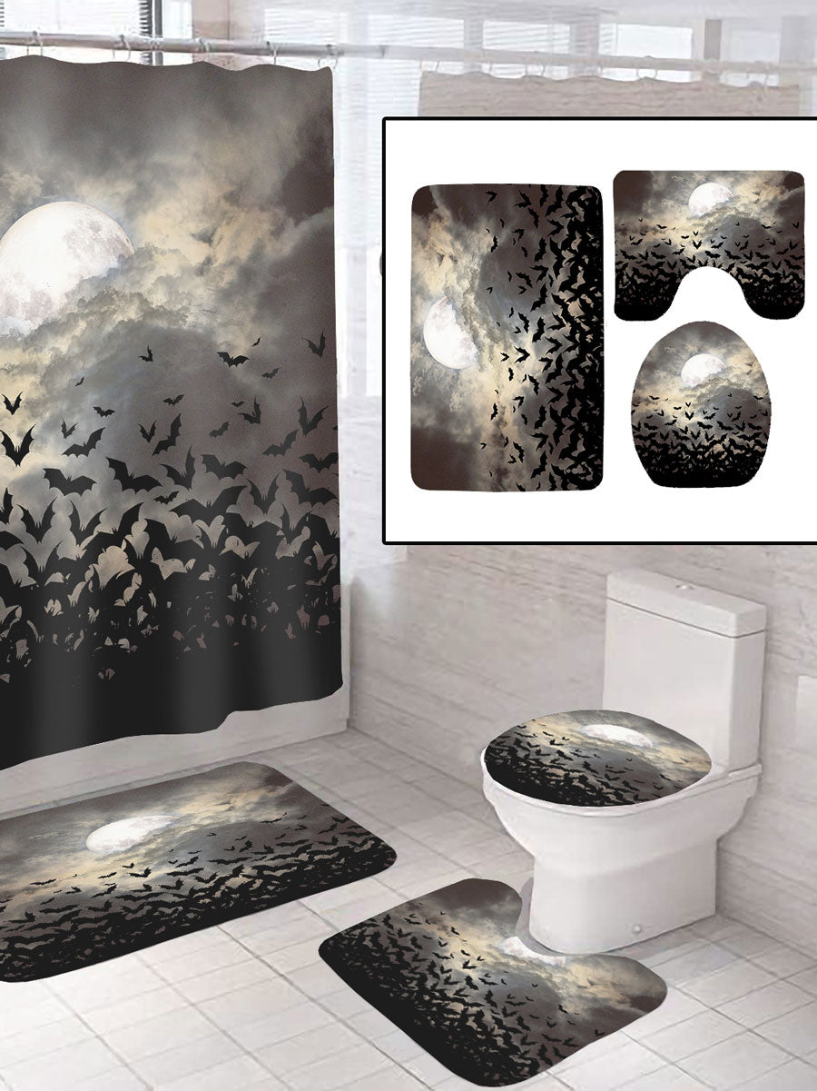 Bat 4 piece Halloween Decor Bathroom Set