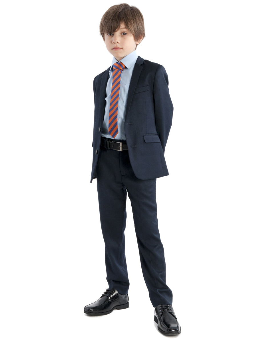 Boys Navy Blue Two-Piece Mod Suit