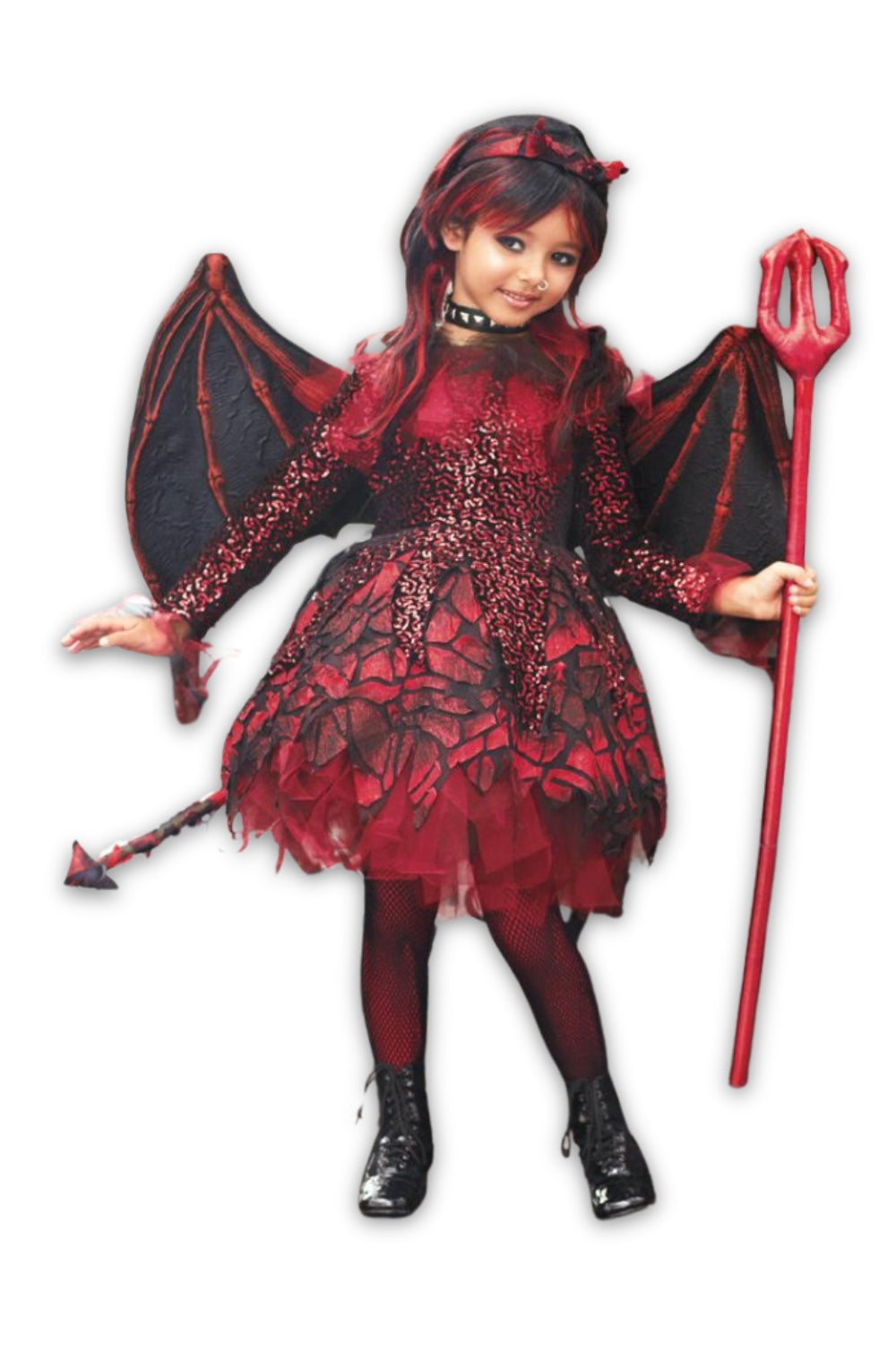 Punk Devil Costume For Girls