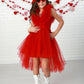 Emeline Ruby Red Tulle Dress
