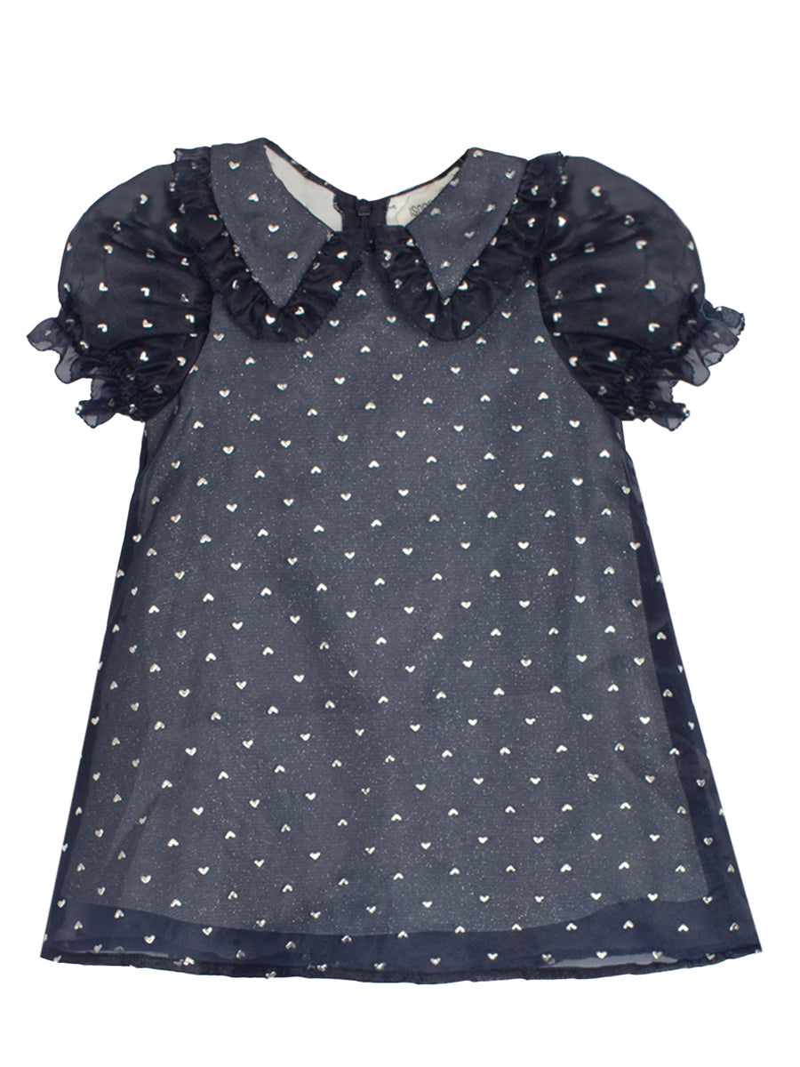 Majesty Blue Organza & Sparkling Dress for Toddlers