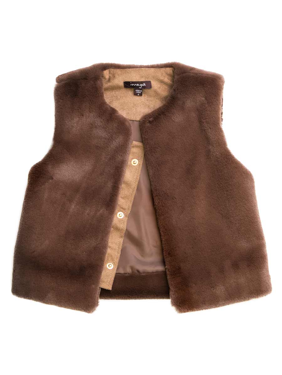 Oak Faux Fur Vest