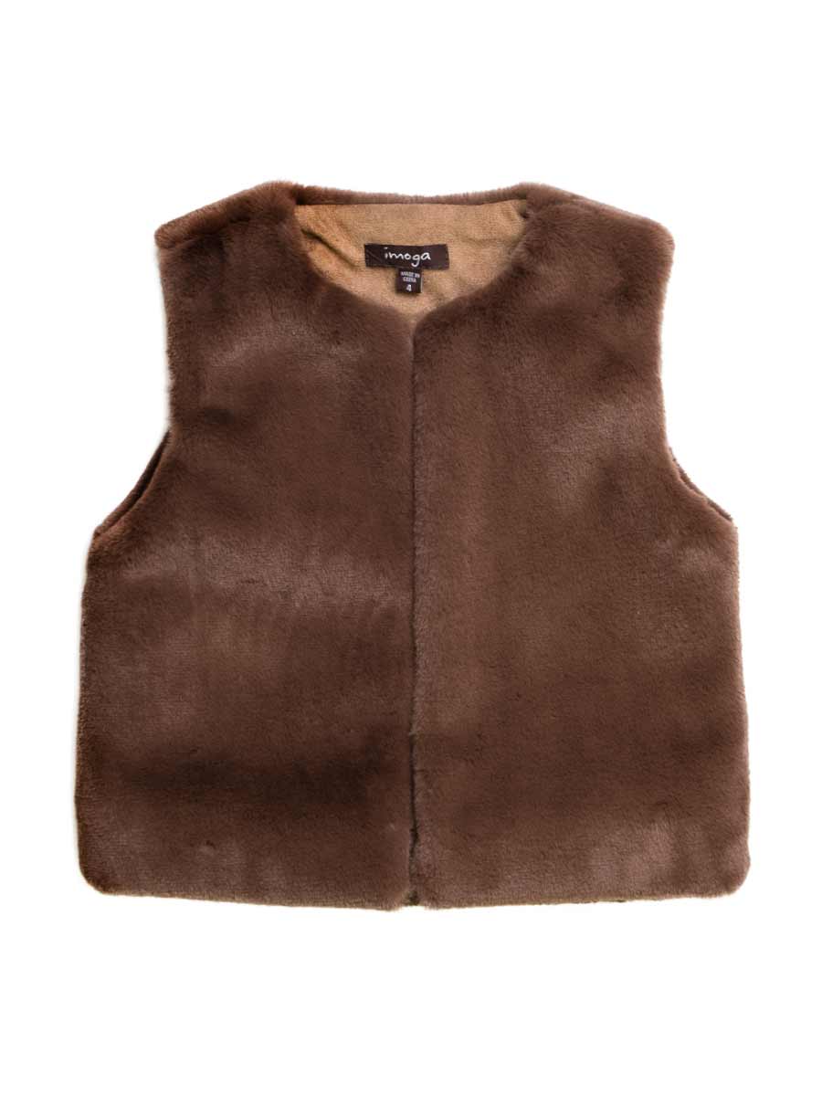 Oak Faux Fur Vest