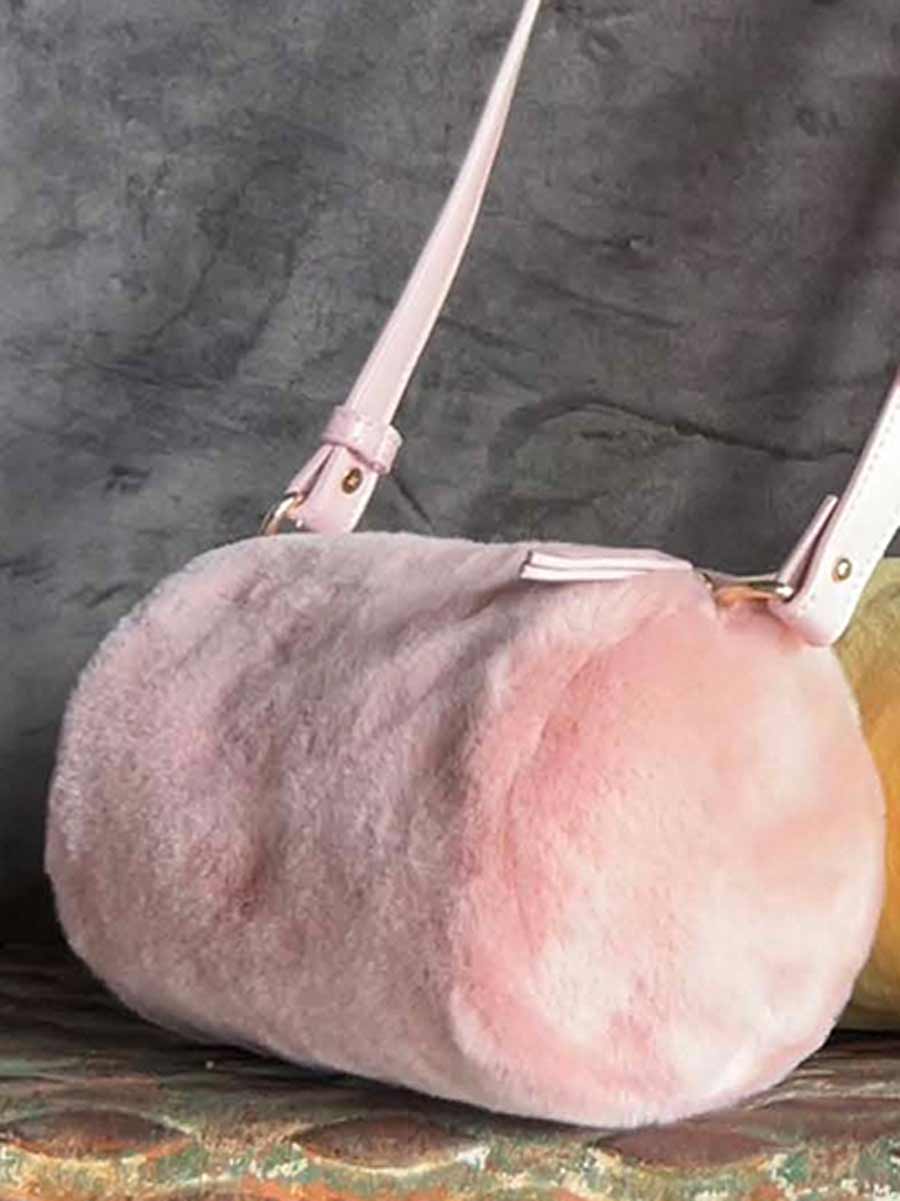 Powder Faux Fur Bag