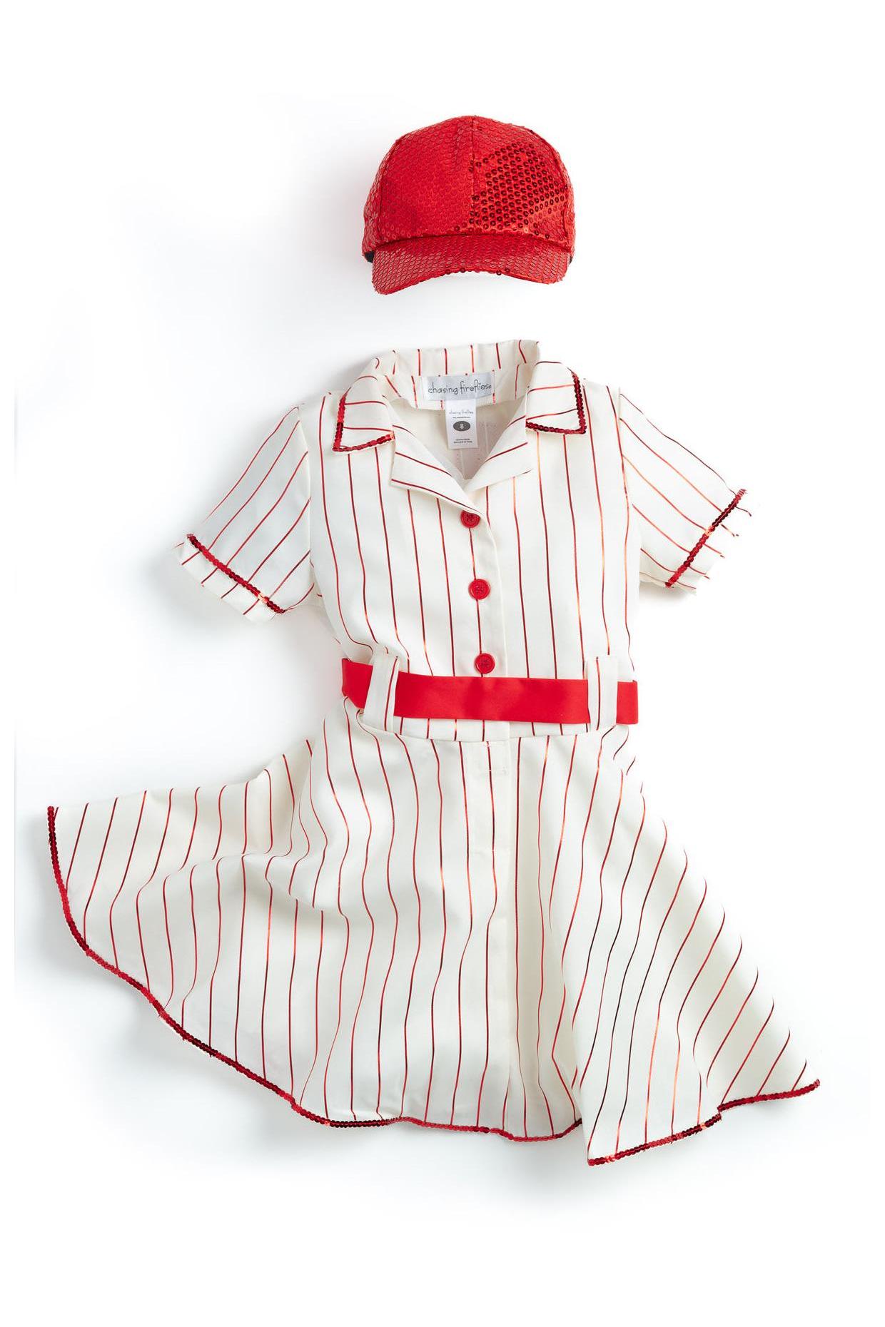 Retro Baseball Player Costume For Girls - Chasing Fireflies