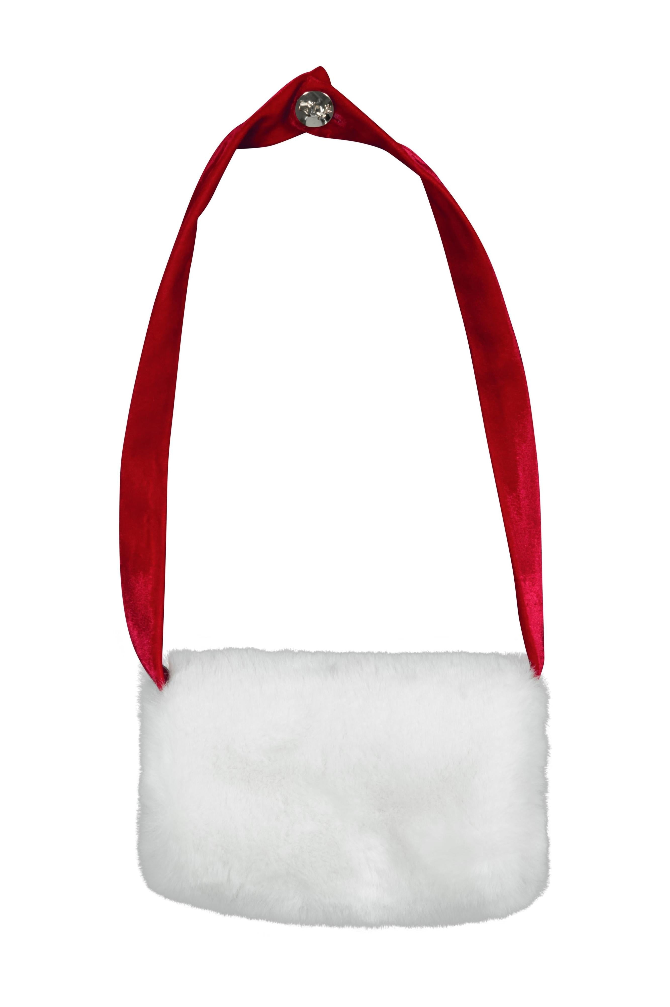 Mrs. Claus Holiday Cape and Hand Muff Set with Red Velvet Dress - Holiday Set - Kids Dress Up - Chasing Fireflies