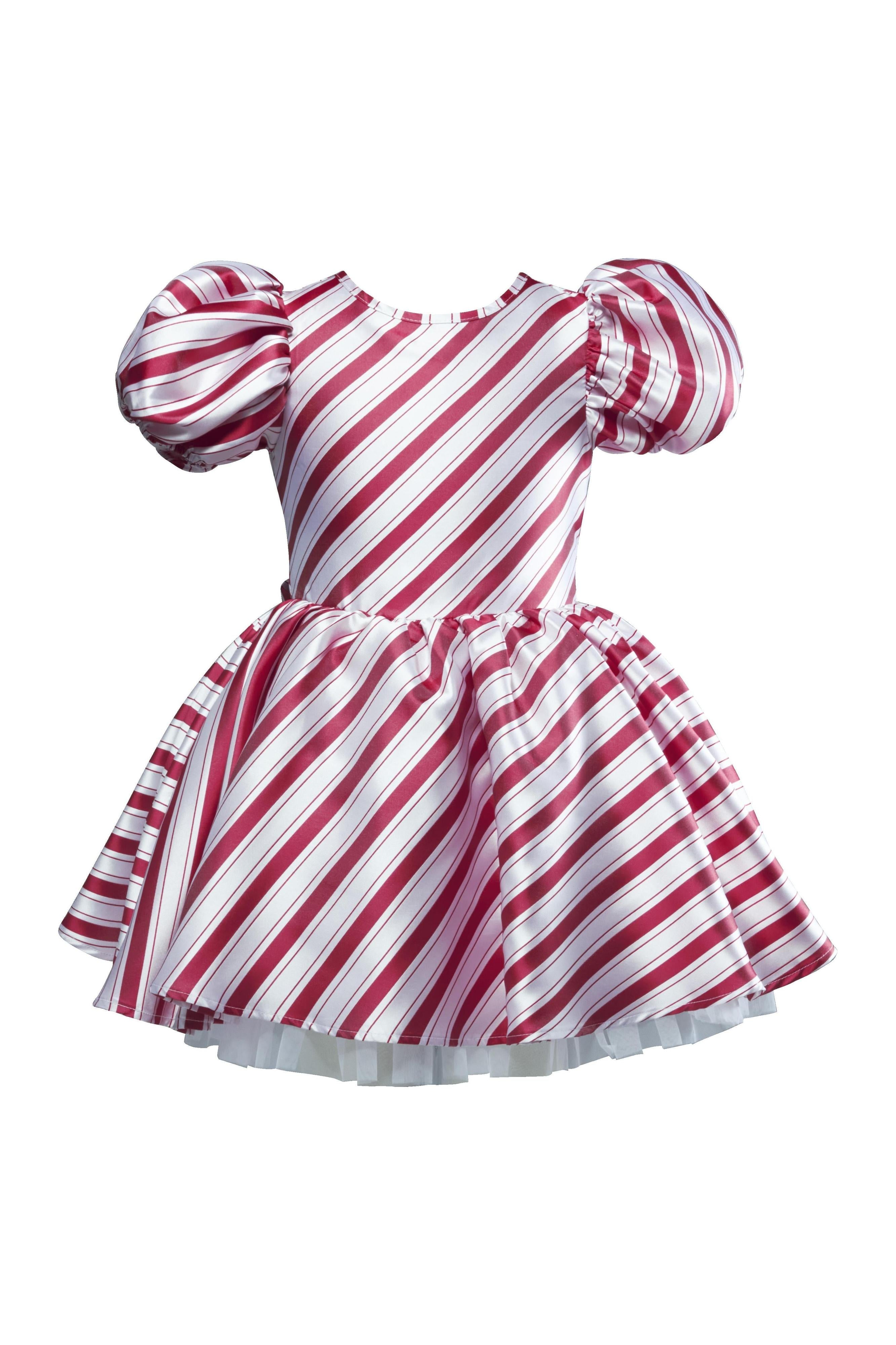 Holiday Candy Cane Dress for Girls