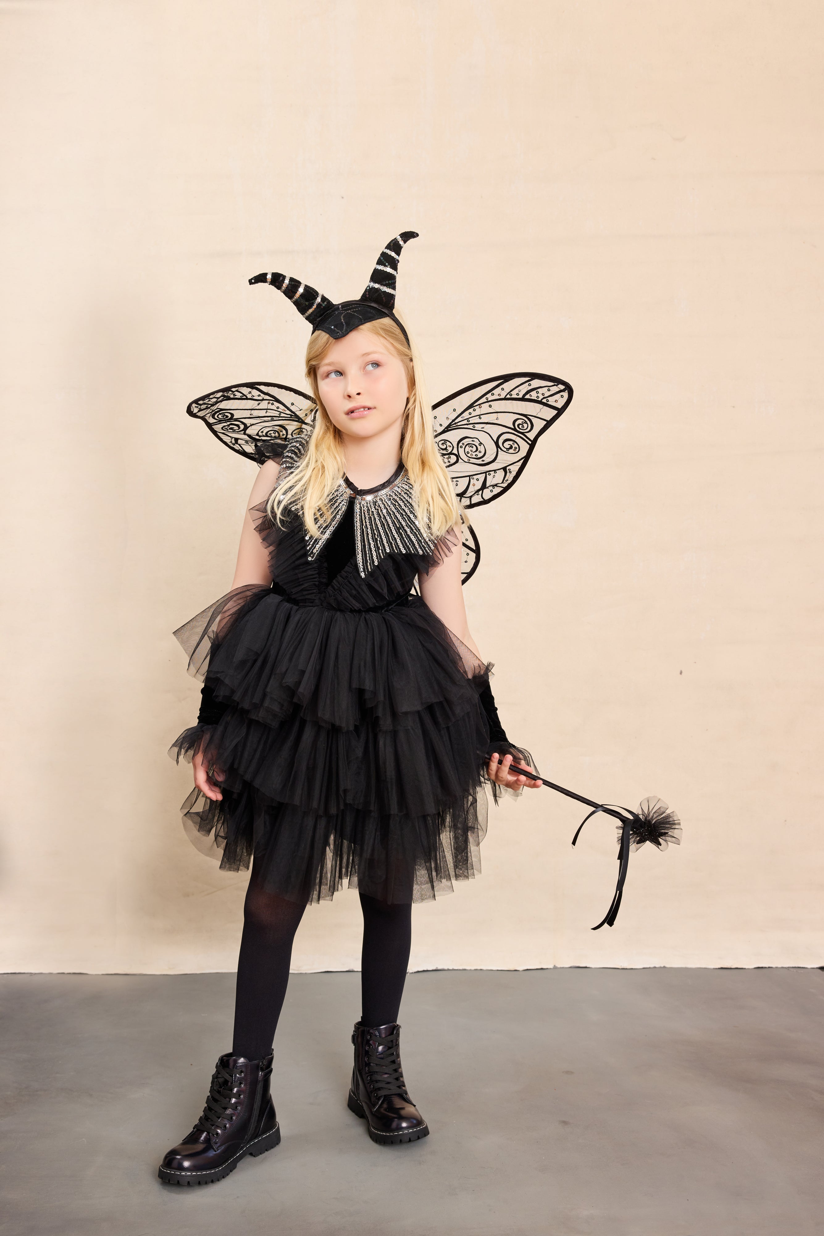Dark Fairy Costume Set for Girls-Chasing Fireflies