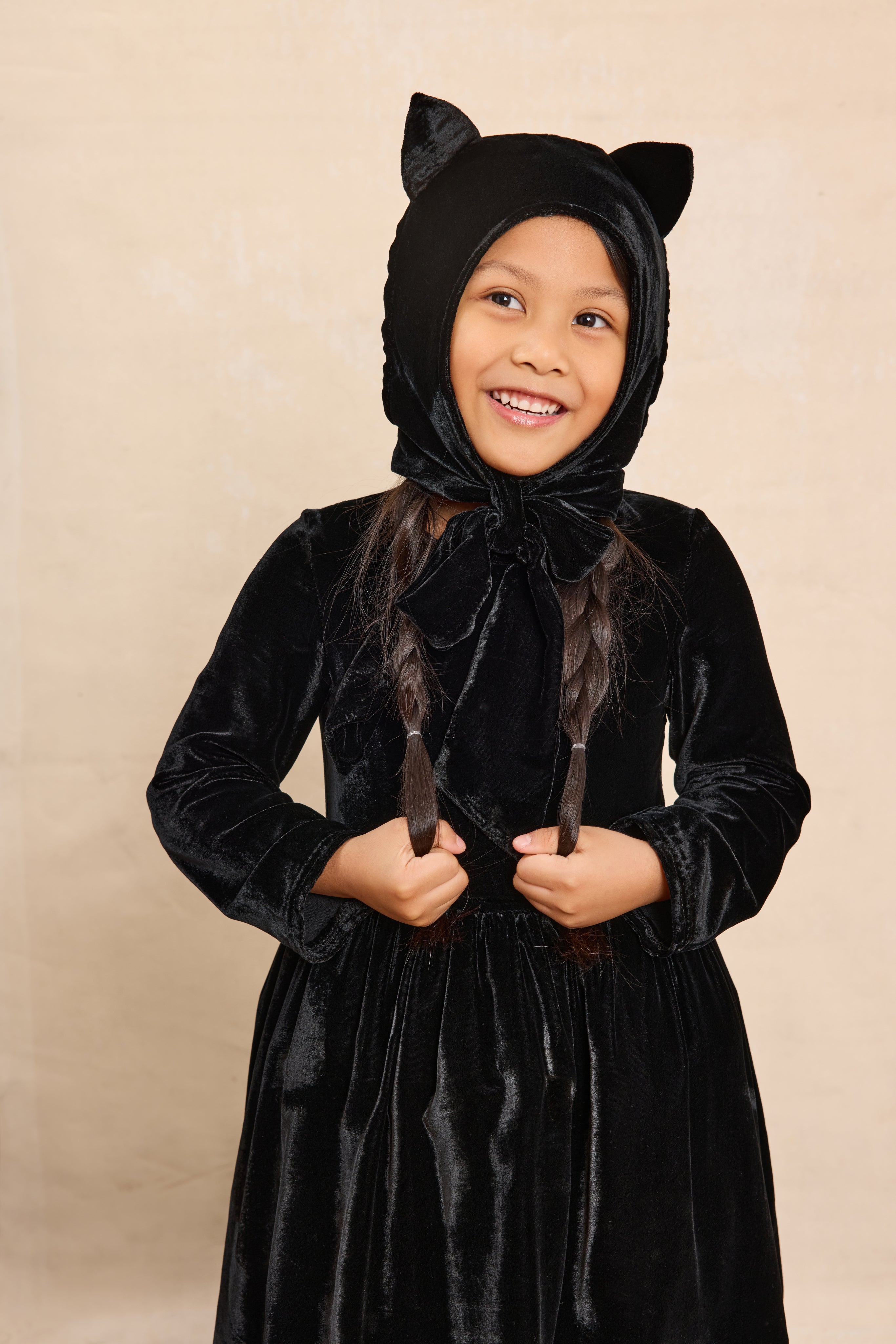 Kids Vintage Cat Costume Set-Chasing Fireflies