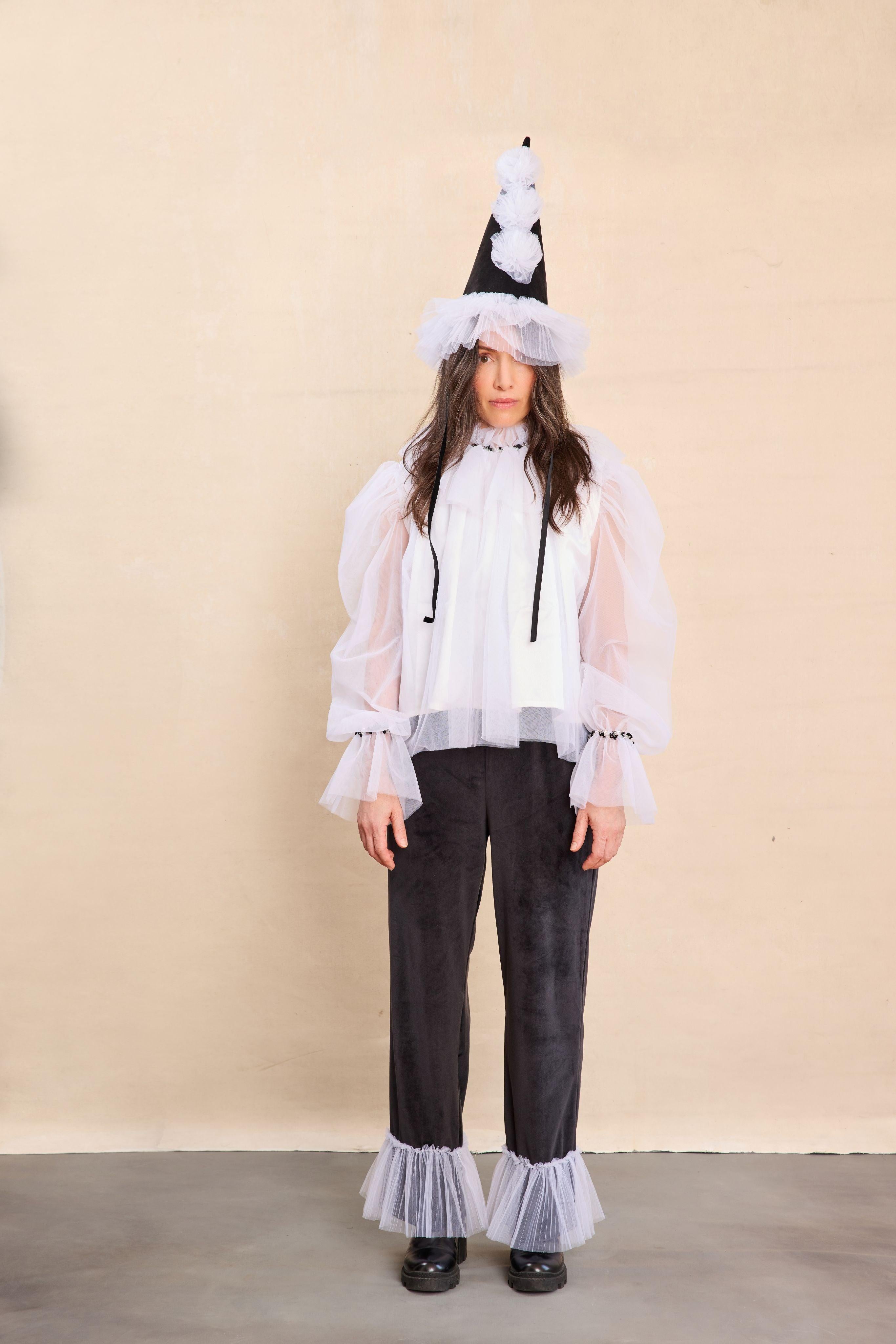 Pierrot Clown Trousers for Adults - Chasing Fireflies