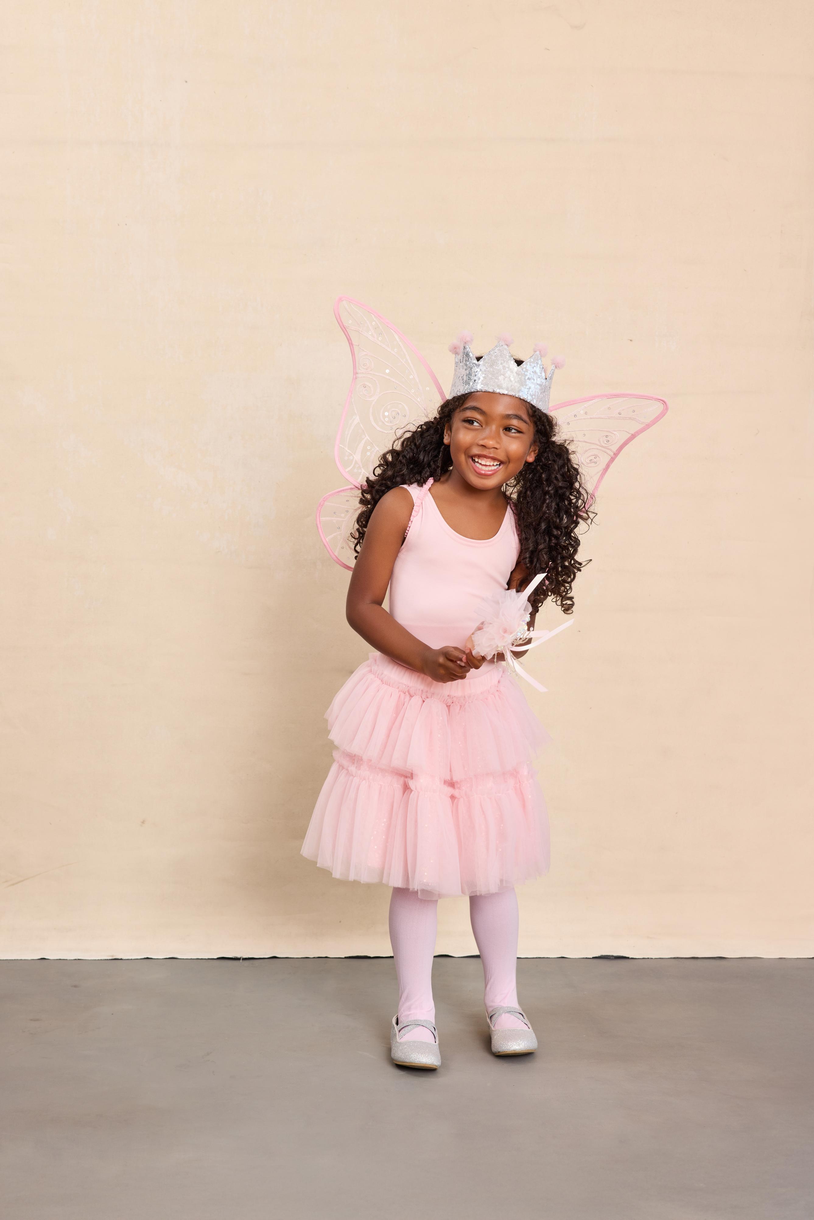 Pink Princess Fairy Costume Set for Girls-Chasing Fireflies