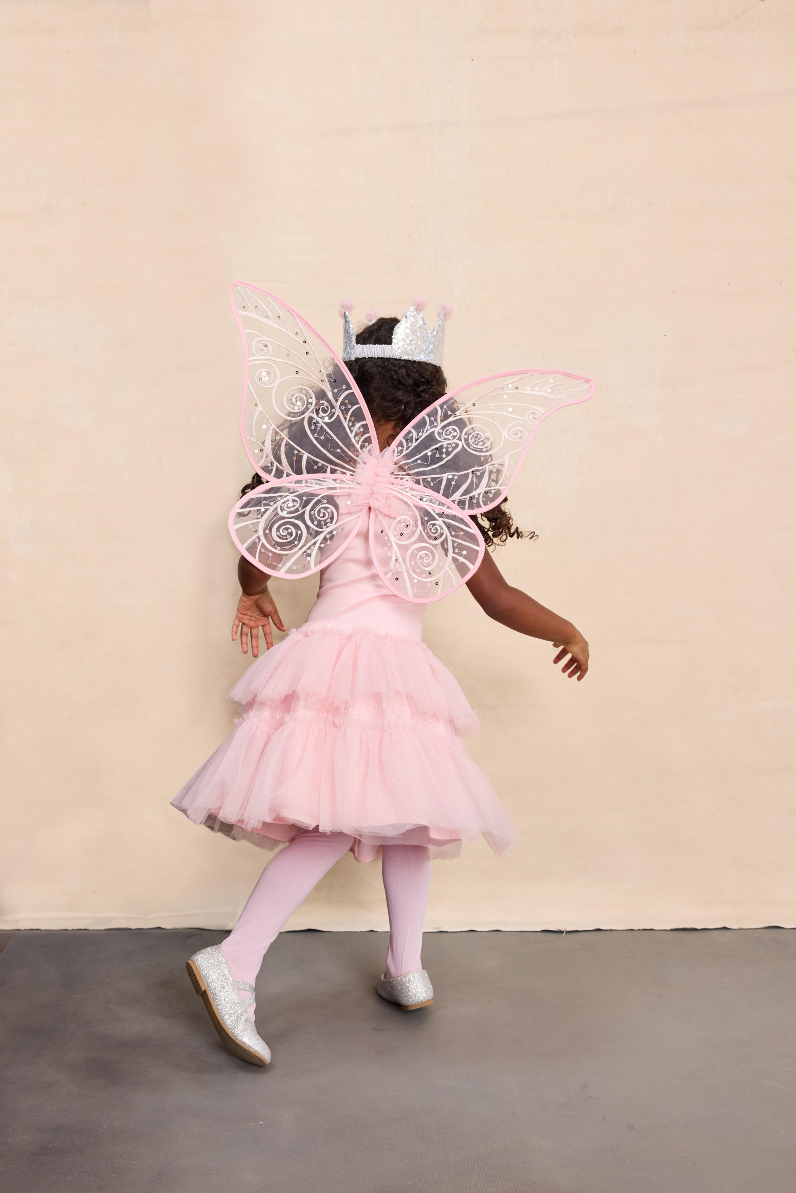Pink Princess Fairy Costume Set for Girls-Chasing Fireflies