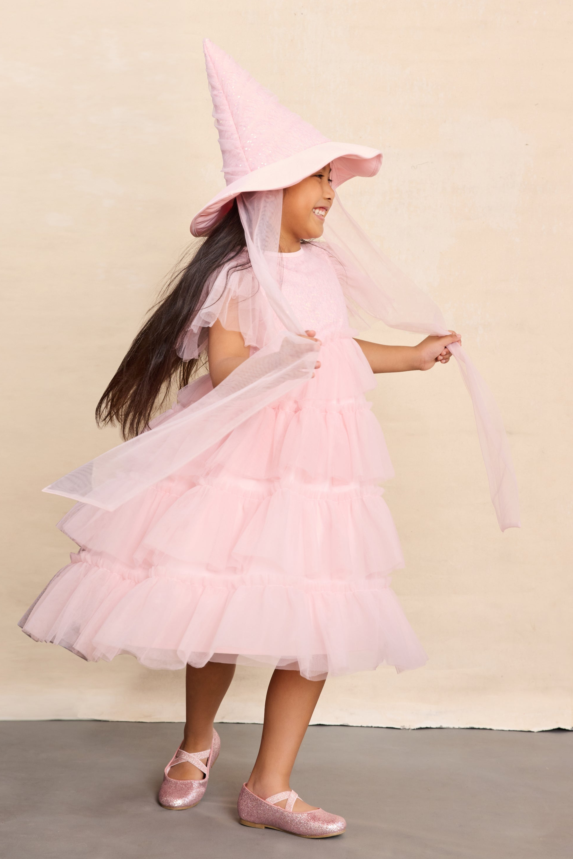Pink Witch Costume Set for Girls