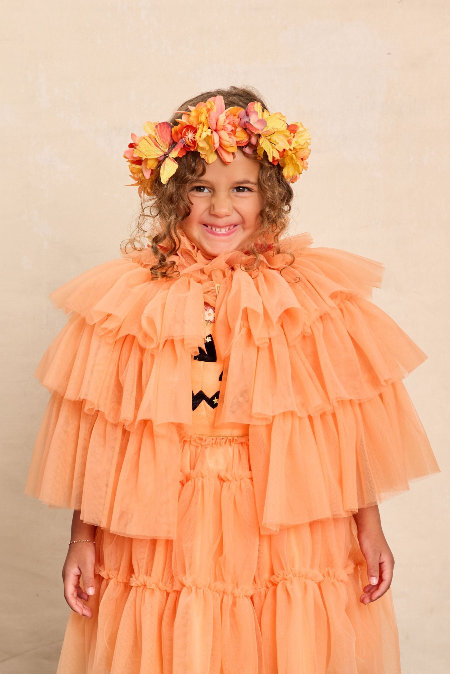 Pumpkin Cape For Toddler - Chasing Fireflies