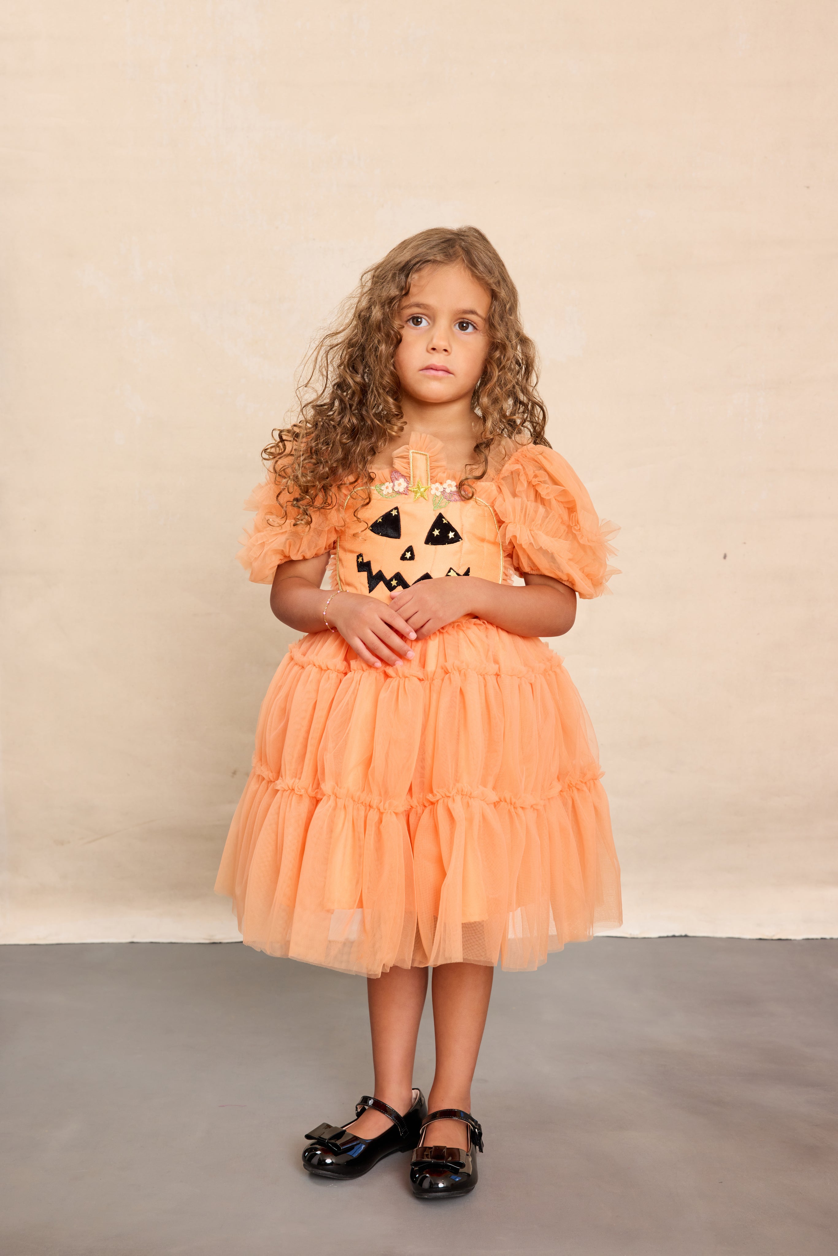 Pumpkin Costume Set for Kids-Chasing Fireflies