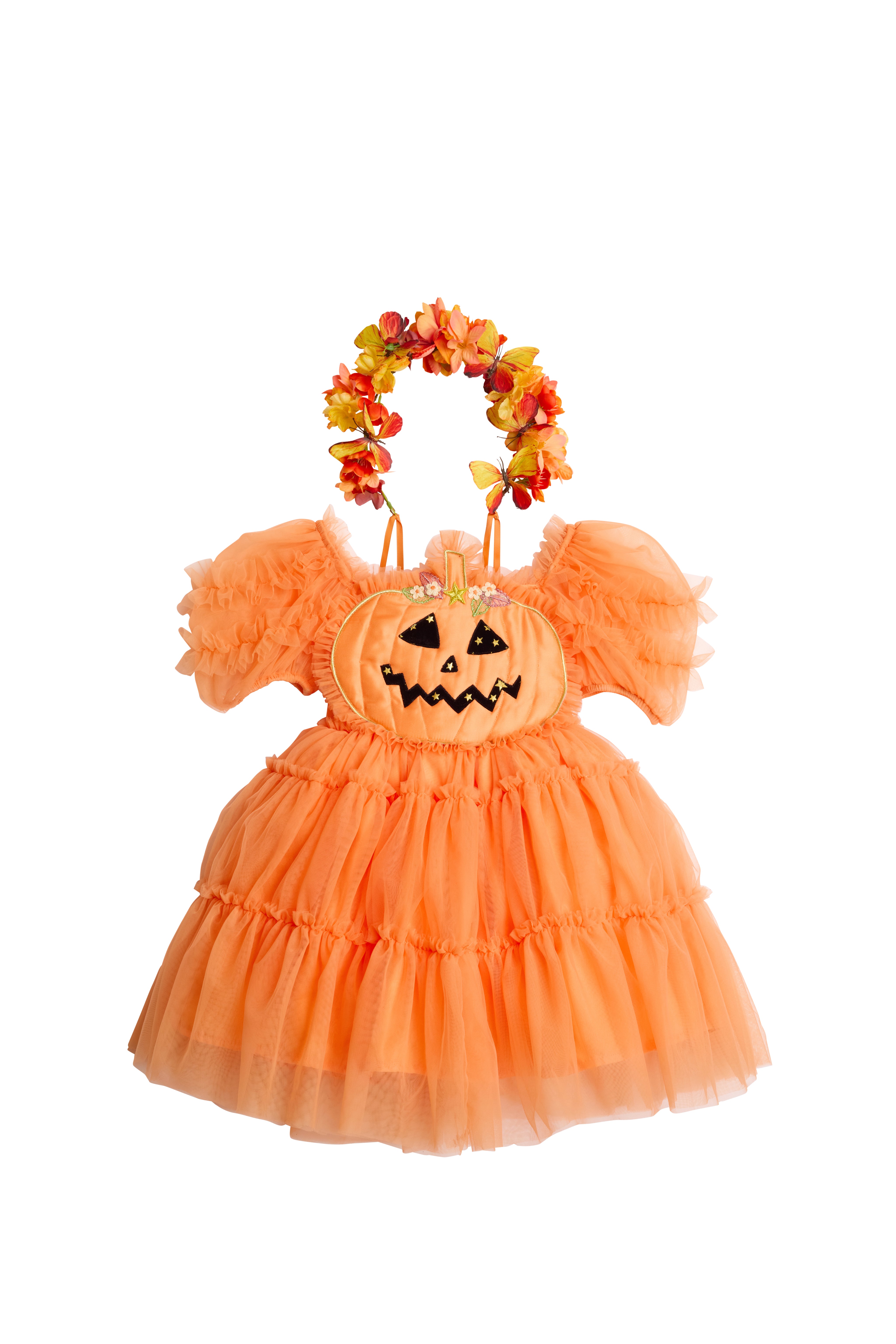 Pumpkin Costume Set for Kids-Chasing Fireflies