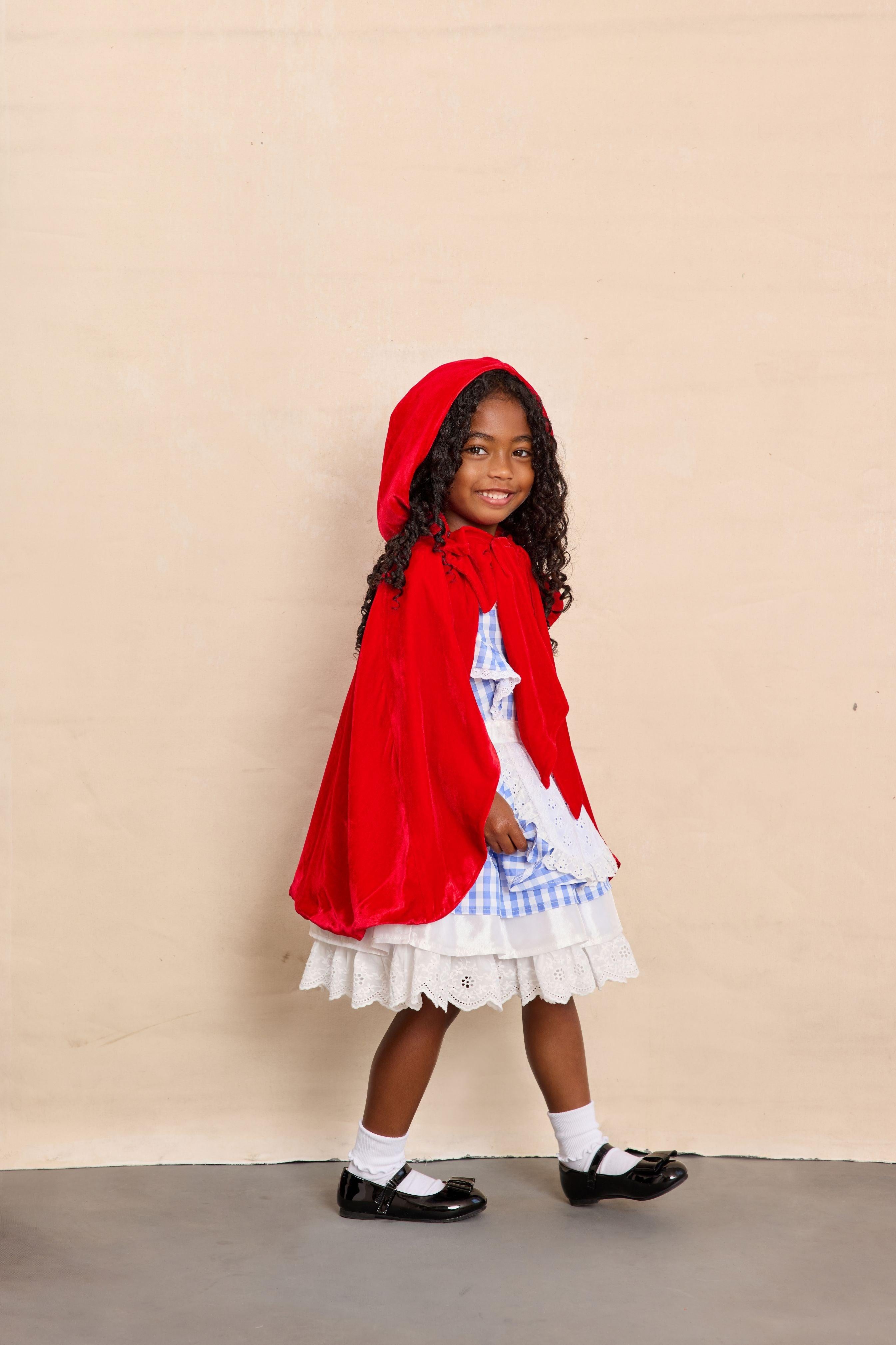 Red Riding Hood Cape For Girls - Chasing Fireflies