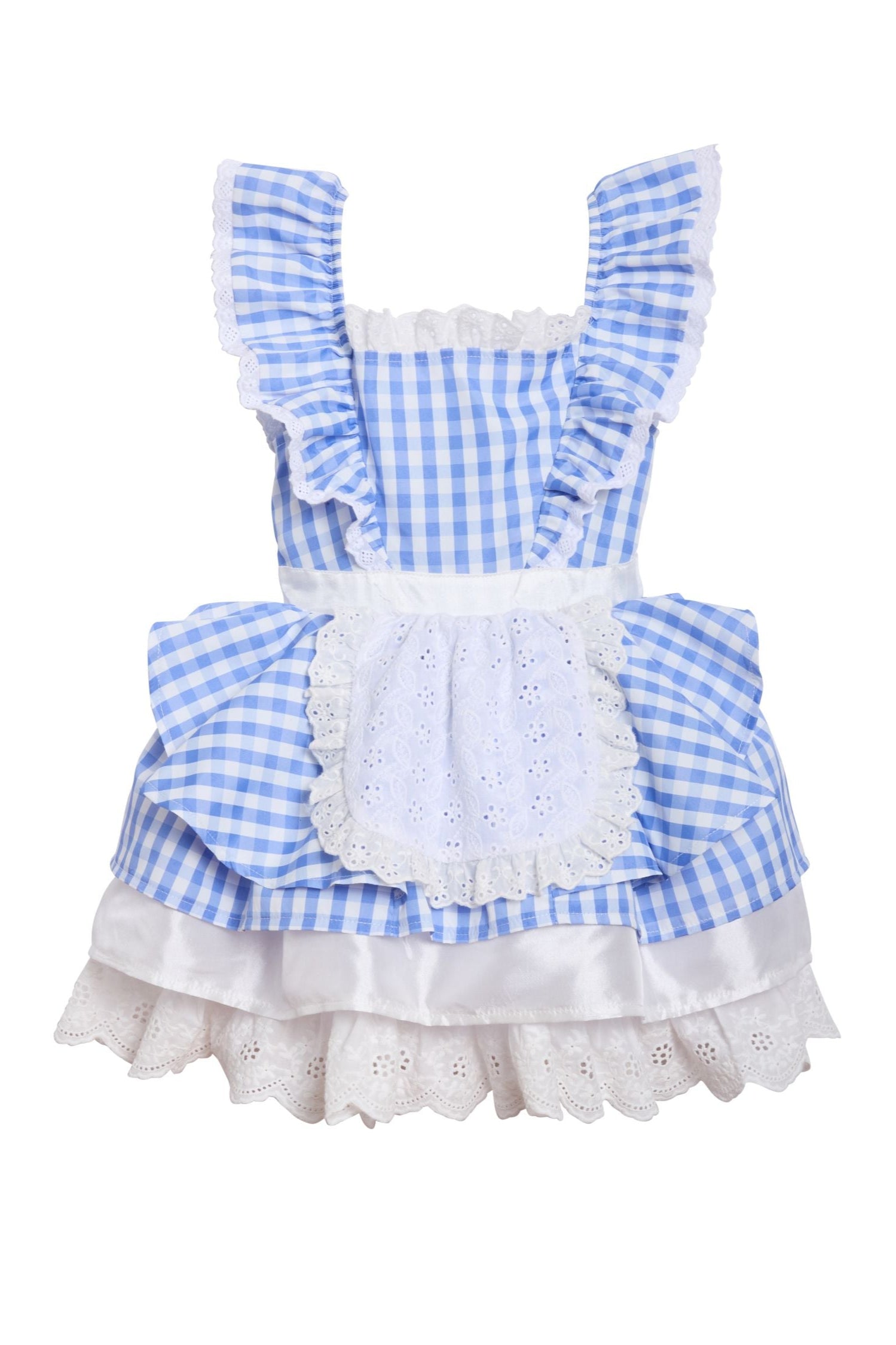 Red Riding Hood Dress with attached Apron For Girls-Chasing Fireflies