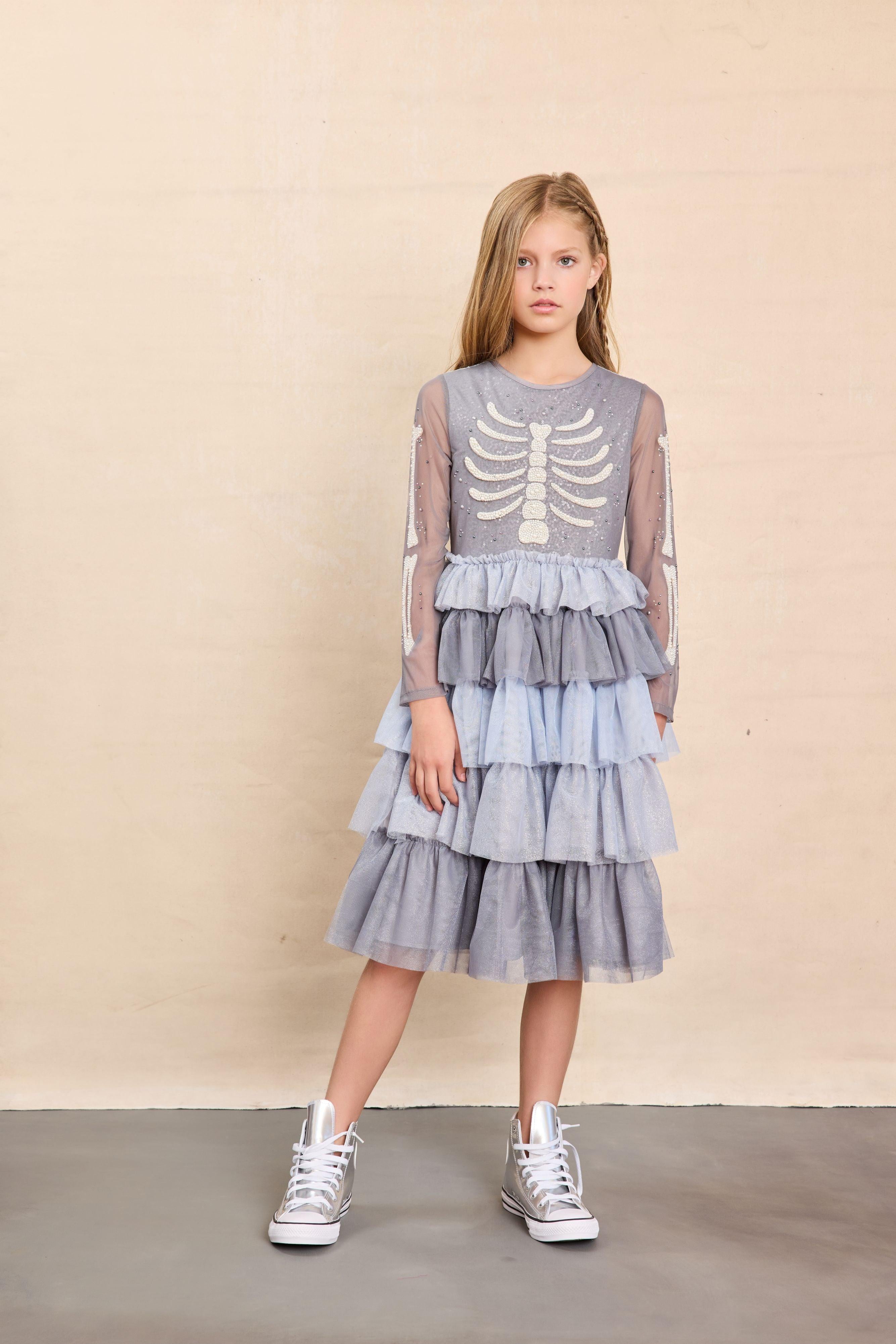 Skeleton Princess Dress For Girls - Chasing Fireflies