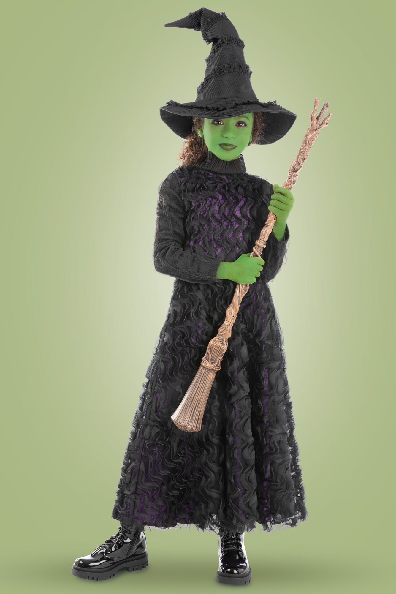 Wicked Deluxe Elphaba Girls Costume-Chasing Fireflies