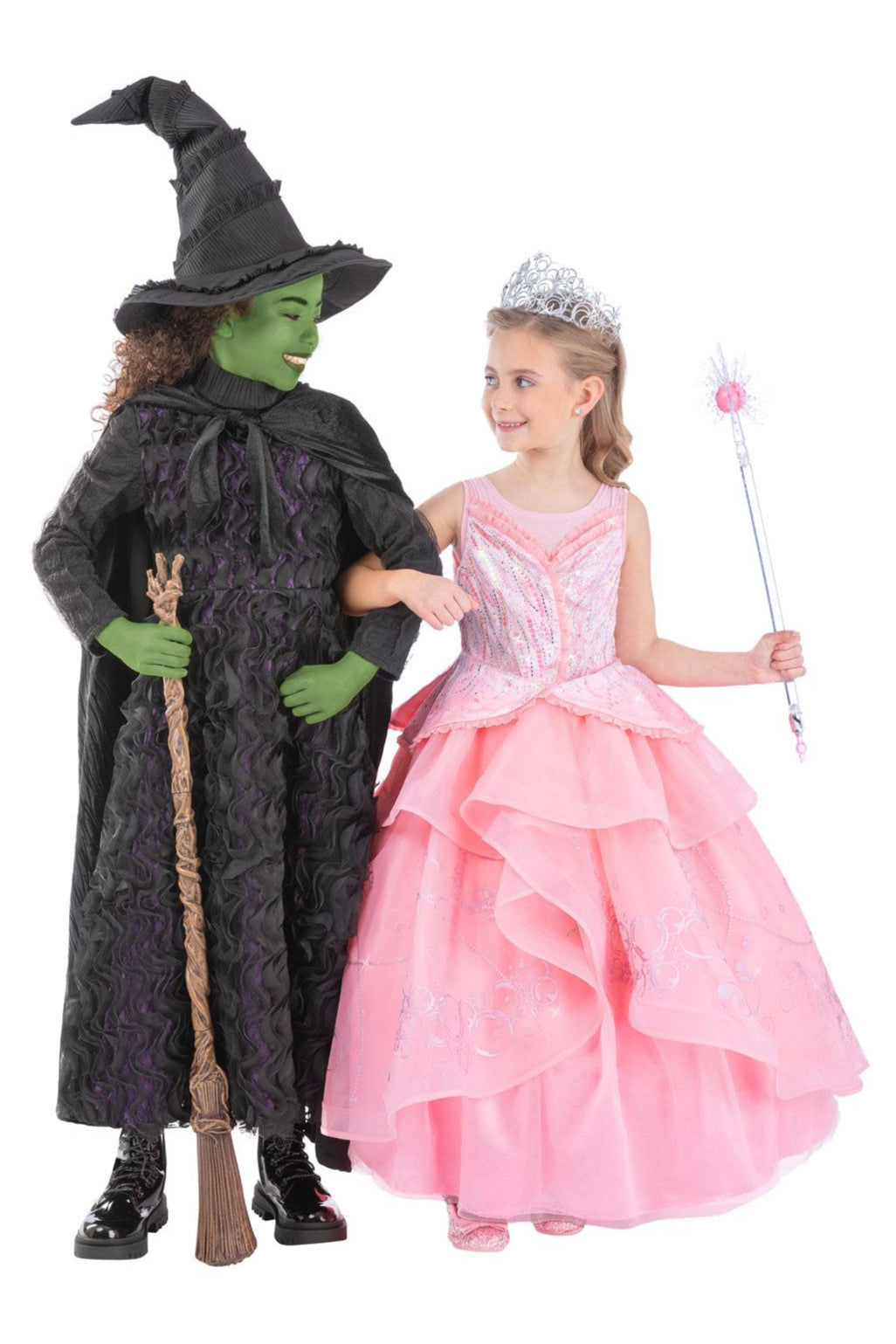 Wicked Deluxe Glinda Girls Costume-Chasing Fireflies
