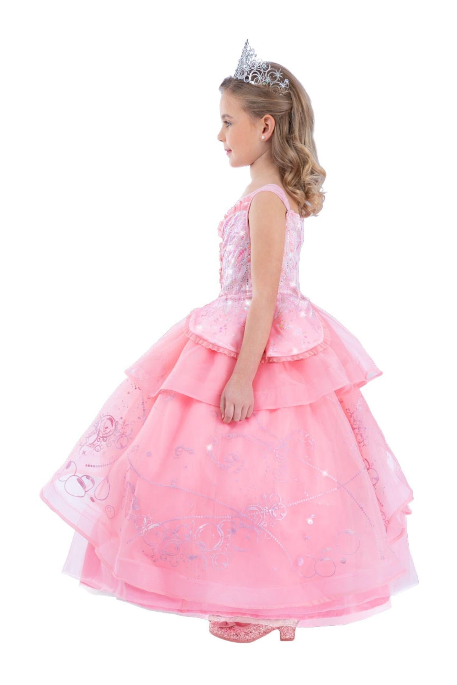 Wicked Deluxe Glinda Girls Costume-Chasing Fireflies