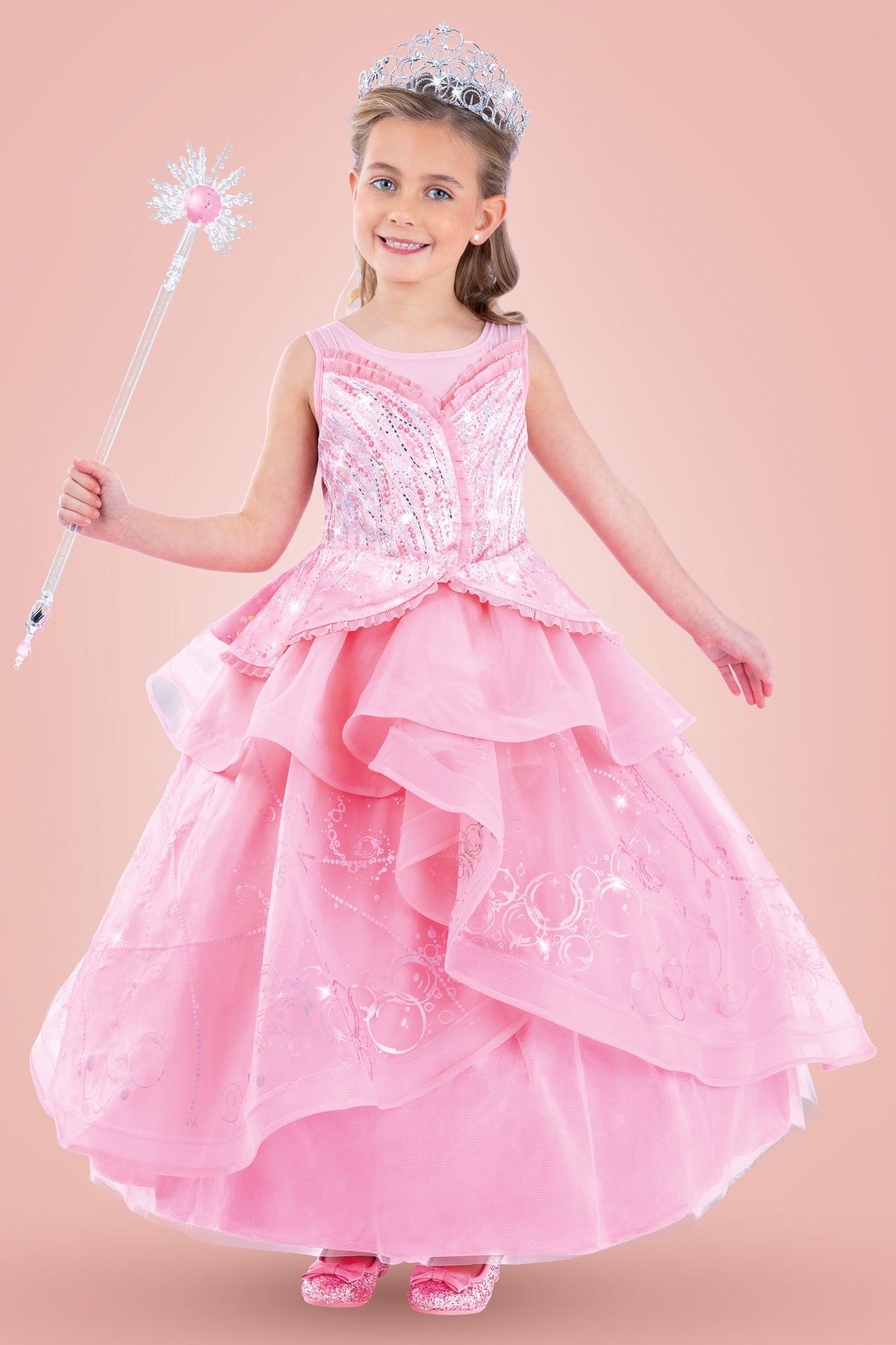 Wicked Deluxe Glinda Girls Costume-Chasing Fireflies