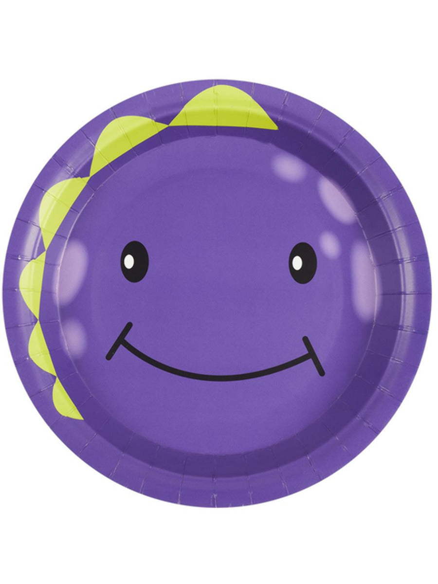 Halloween Tableware, Monster Plates, Purple x8