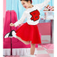 ‘50s Cheerleader Costume for Girls  red alt1