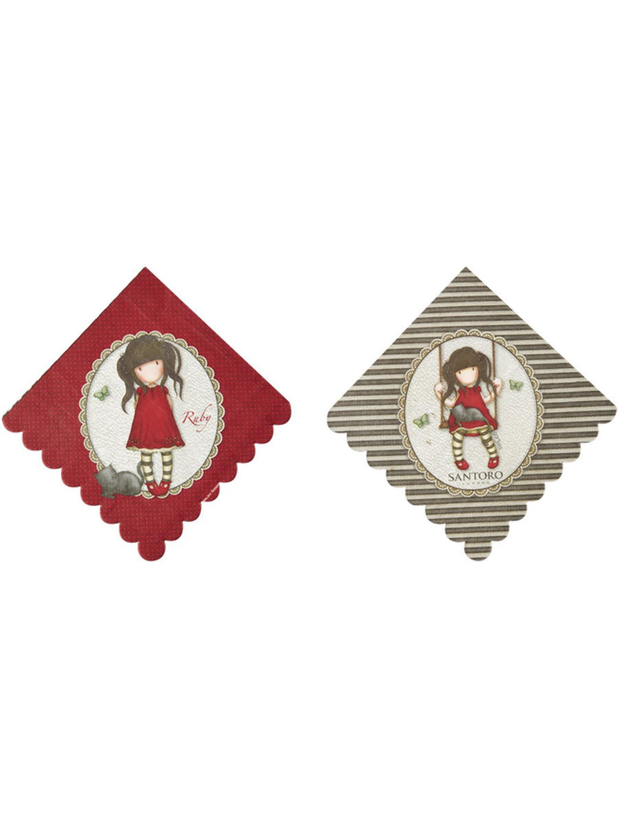 Santoro Gorjuss Ruby Napkins