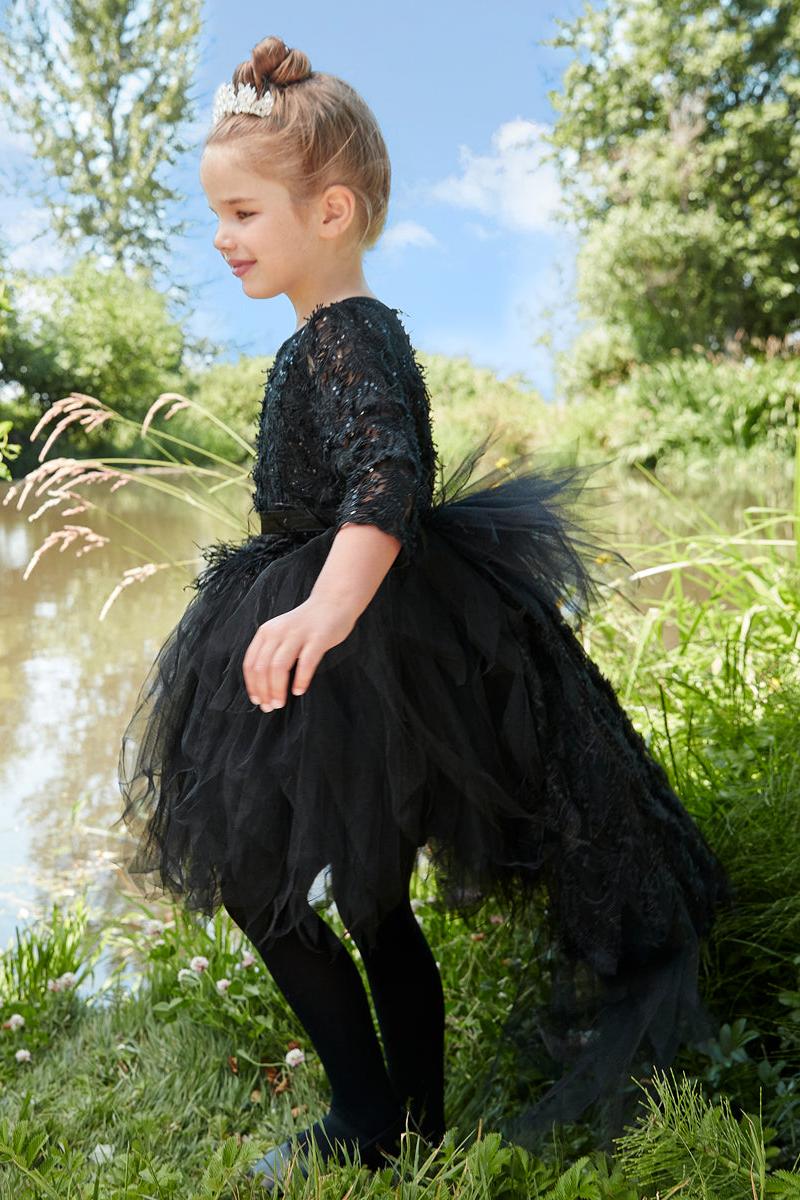 Black Swan Costume for Girls-Chasing Fireflies