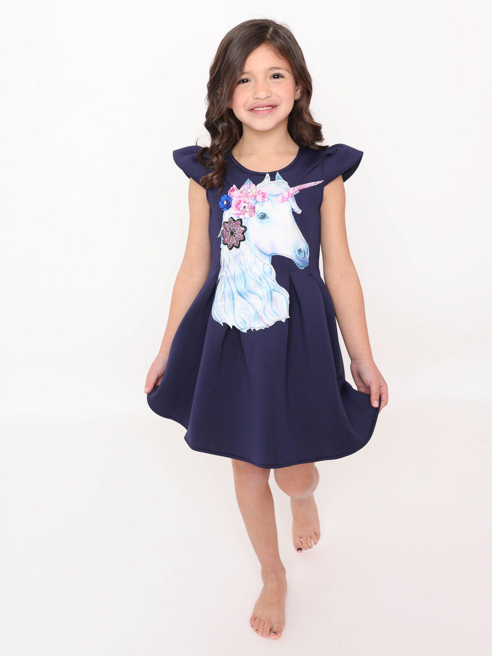 Navy unicorn dress outlet