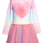 Tie-Dye Heart Tutu Dress for Girls