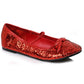 Sparkle Red Ballet Flat Shoes