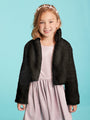 Teddy Bear Black Fur Coat for Girls