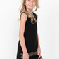 Tatum Grommet Black Jersey Dress for Girls