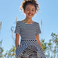 Capri Stripe Skater Dress for Girls