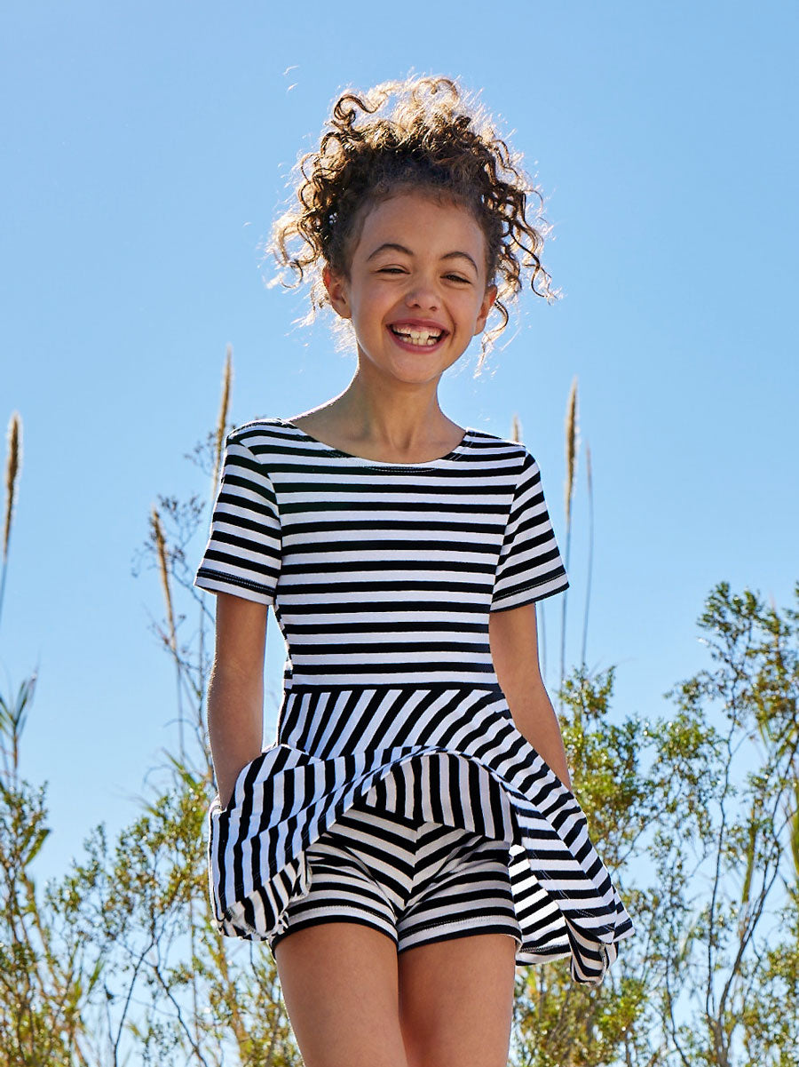 Capri Stripe Skater Dress for Girls