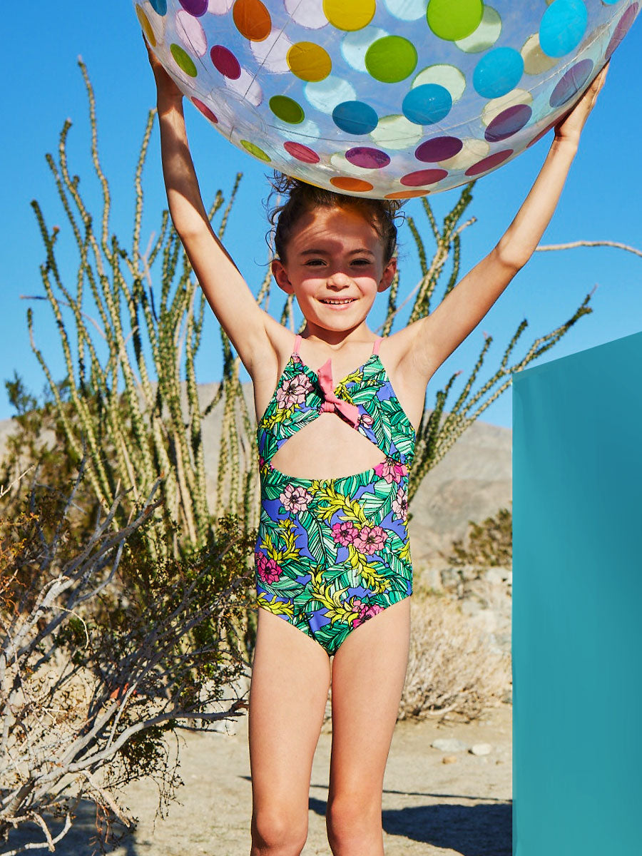 Luana Flora One Piece Bathing Suit for Girls
