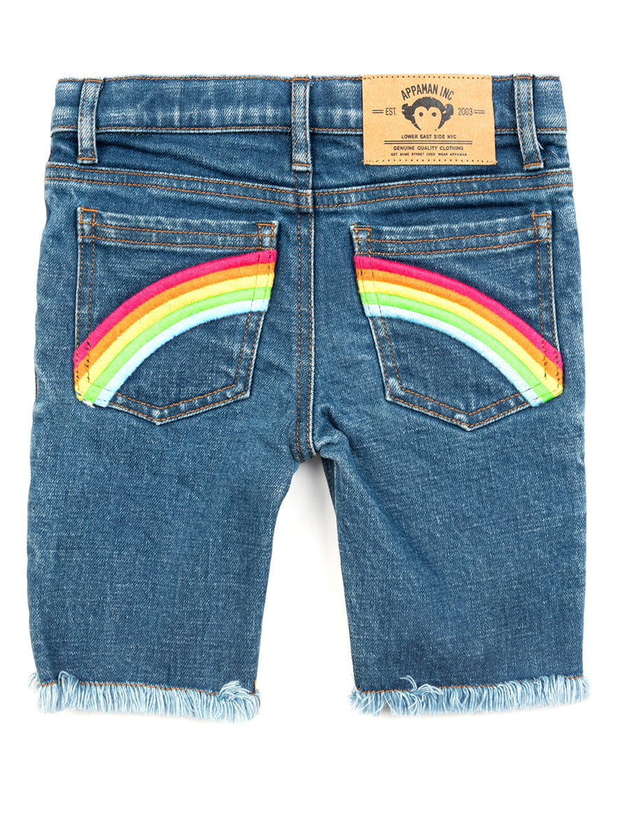 Rainbow Jean Short