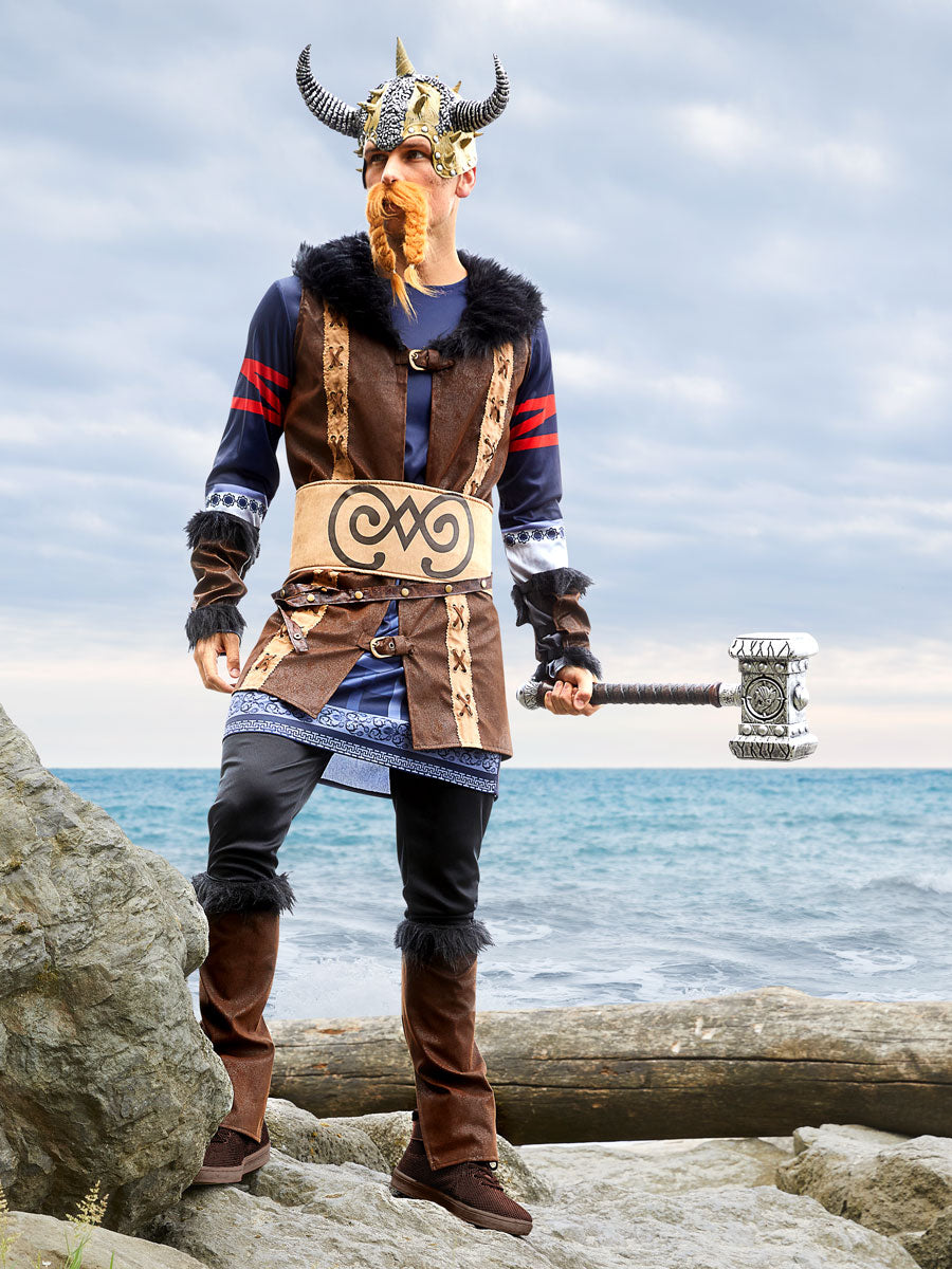 Viking Dragon Large Leather Belt Pouch - Viking Costume