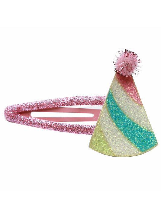 Glitter Party Hat Hairclip
