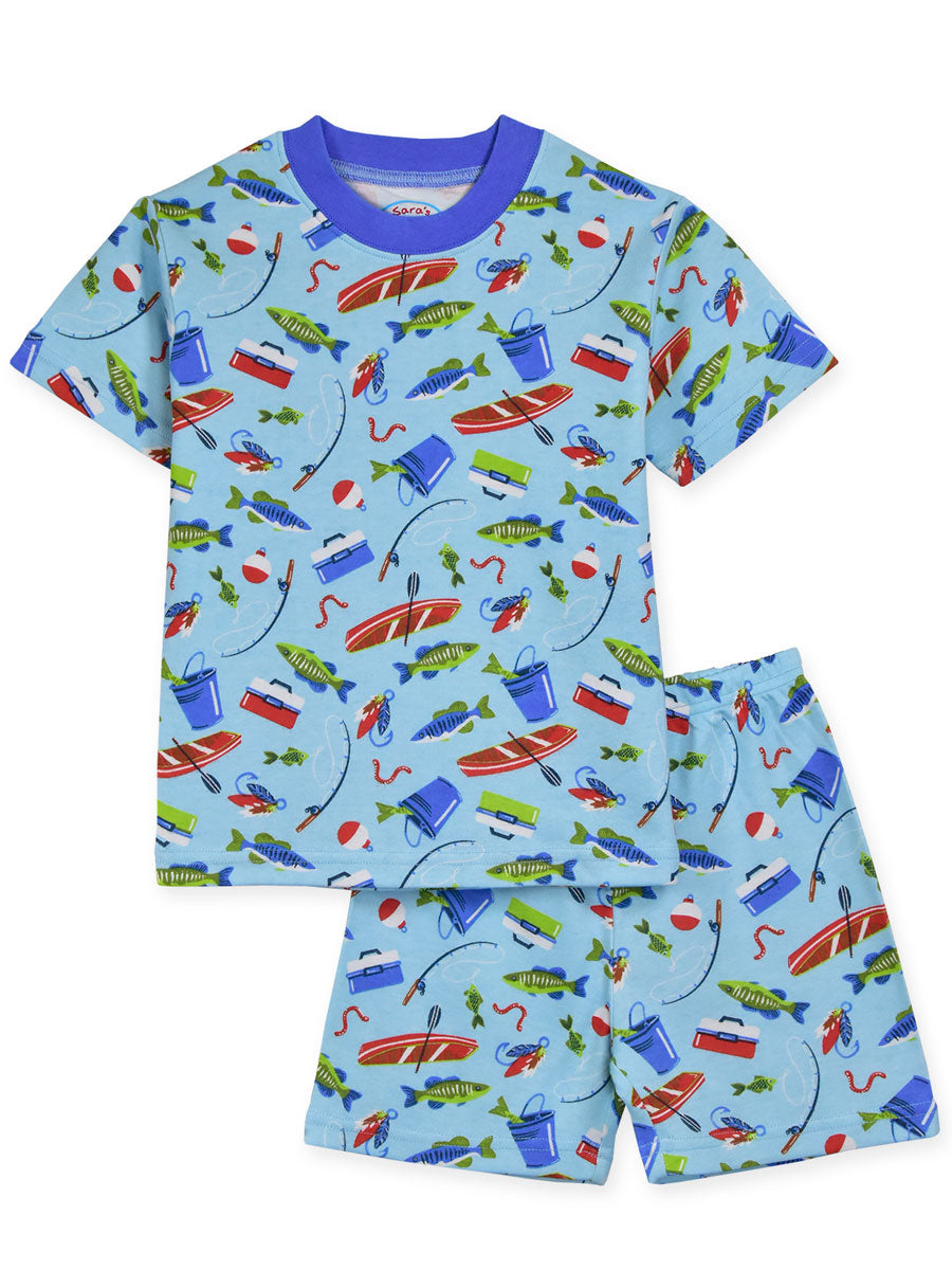 Boys short on sale set pjs