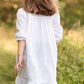 Darling White Vintage Dress for Girls