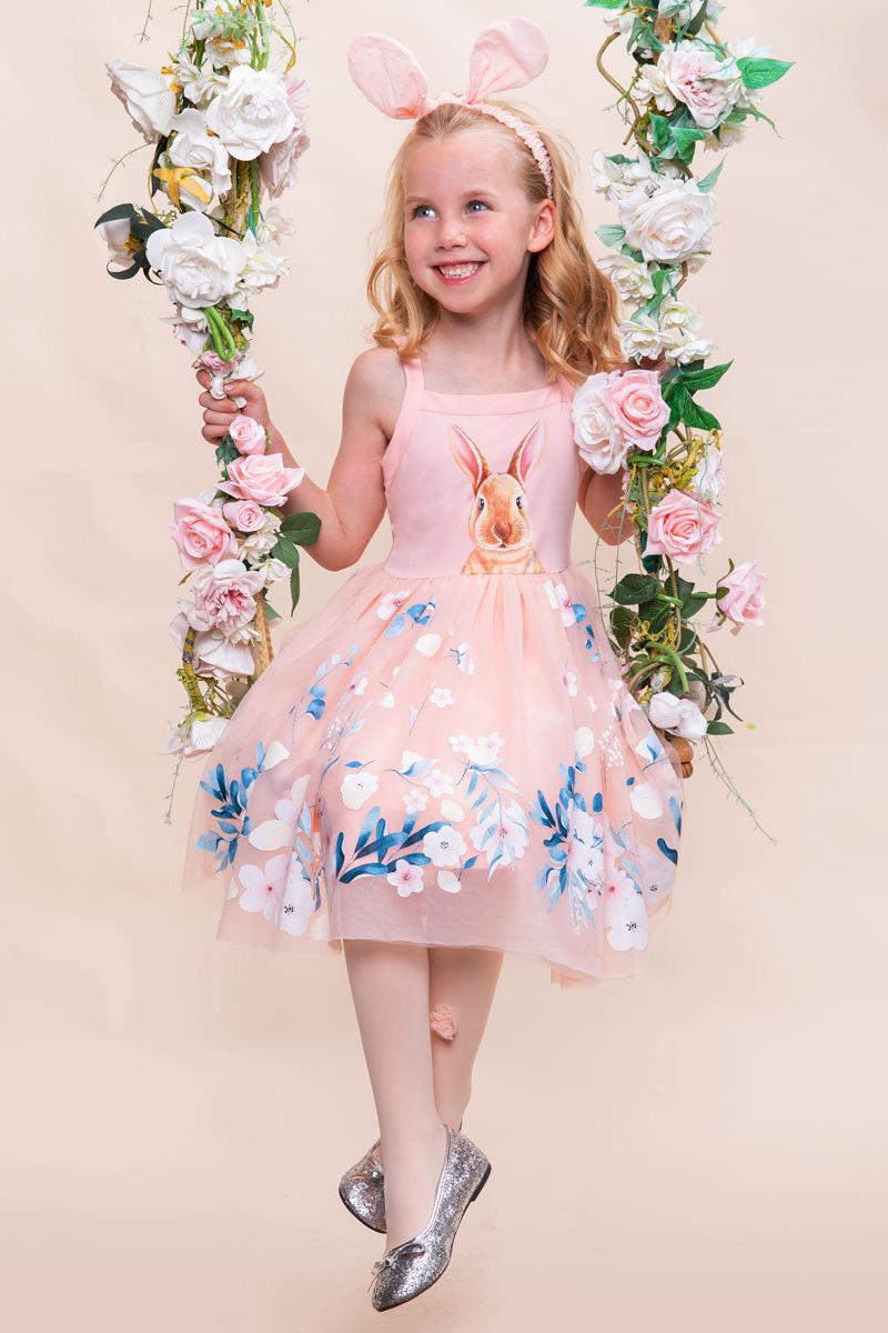 Bunny Tutu Dress, Tights & Headband Set for Girls