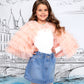 Pink Ruffle Cape for Girls