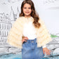 Gold Ruffle Cape for Girls